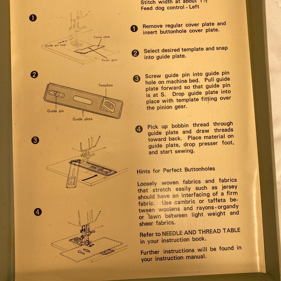 Sears Other Vintage Sears Kenmore Buttonhole Attachment Poshmark